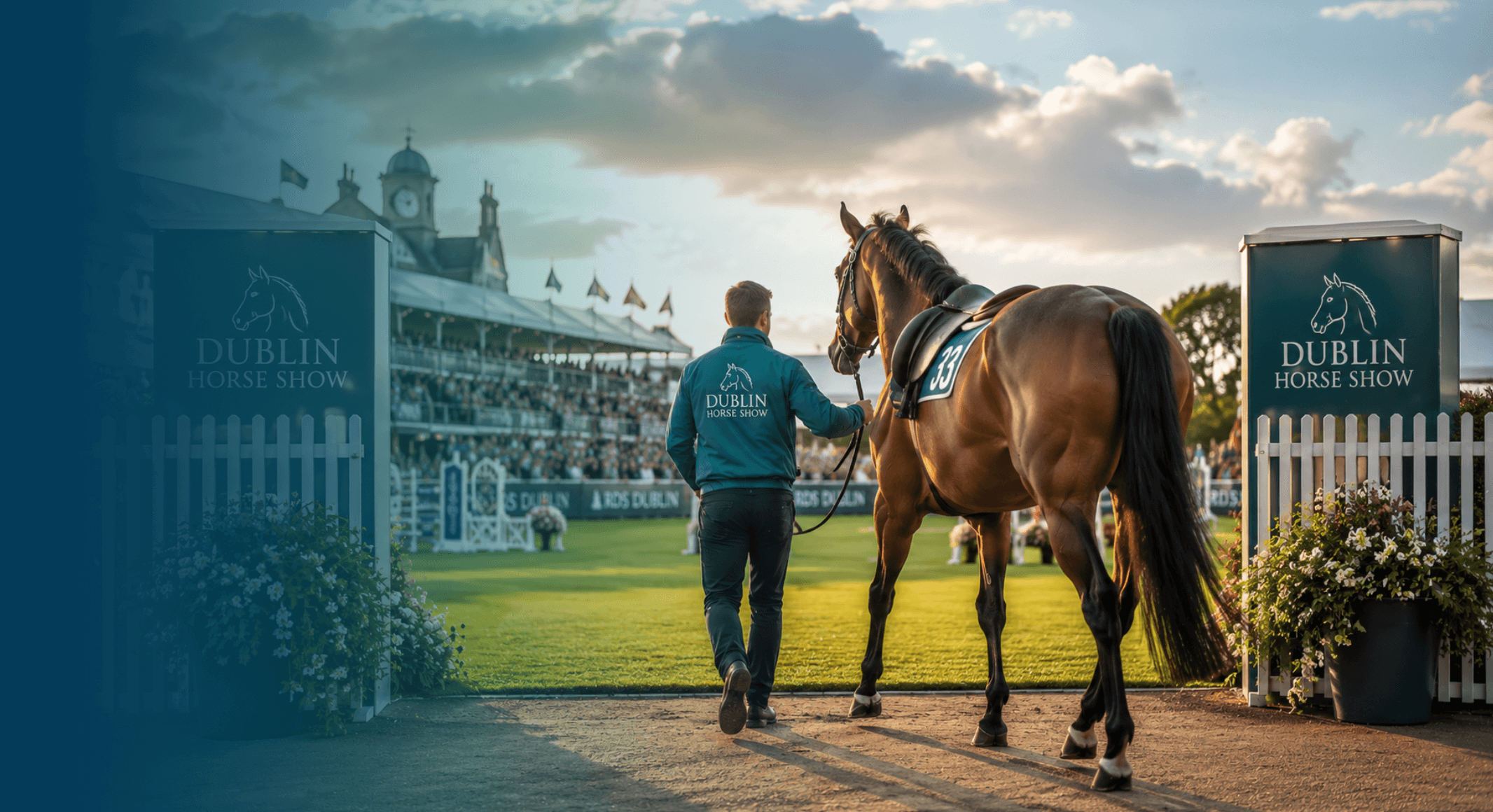 Horse Entering The Ring Dublin Ireland