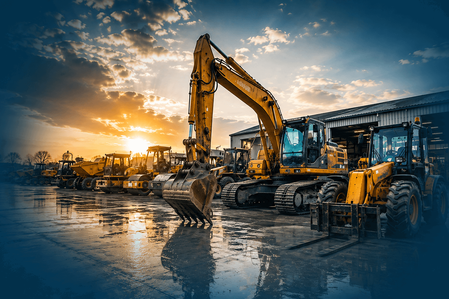 Plant And Machinery In A Yard In Cork